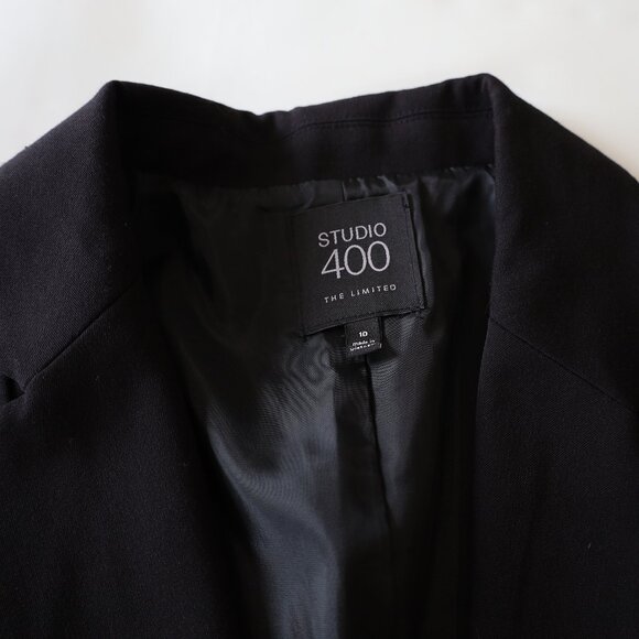 THE LIMITED Size 10 Black Suit Jacket Blazer Career Office - Picture 4 of 11